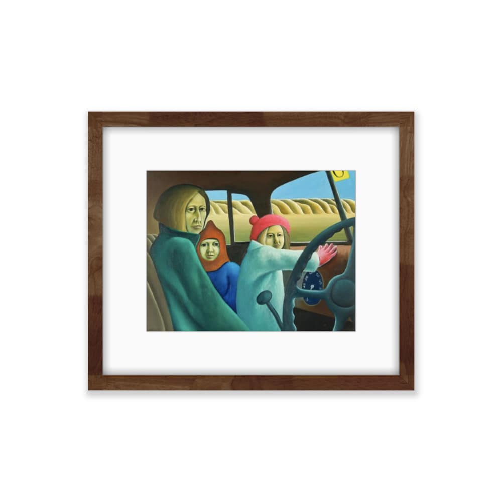 Family in the Van - Framed